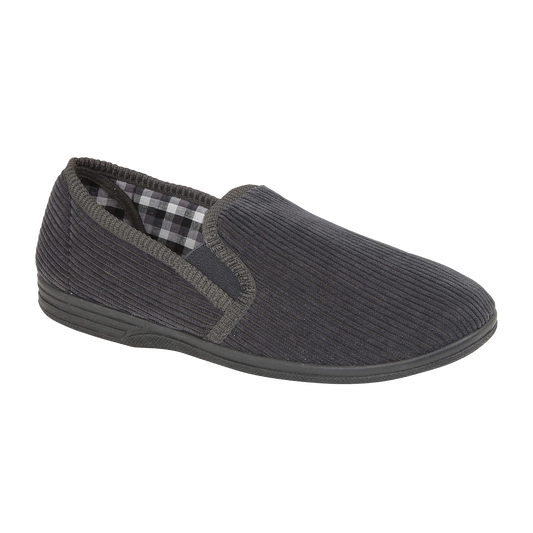 Grey Mens Slippers